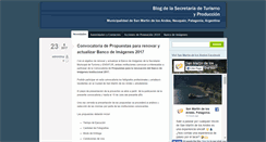 Desktop Screenshot of blogturismo.sanmartindelosandes.gov.ar