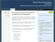 Tablet Screenshot of blogturismo.sanmartindelosandes.gov.ar